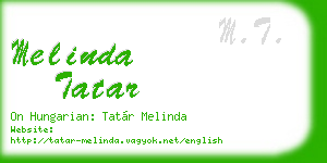 melinda tatar business card