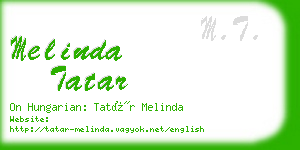 melinda tatar business card